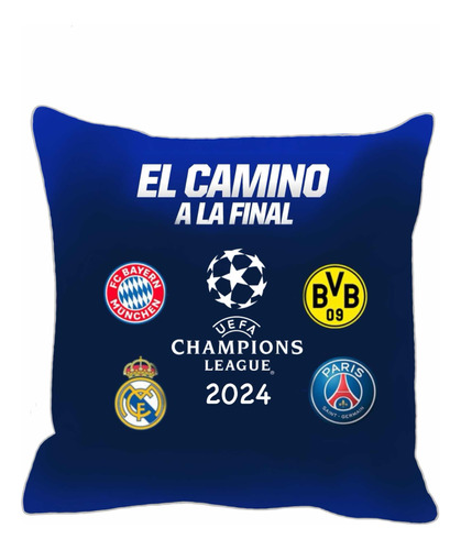 Cojines Decorativos Futbol Rumbo A La Champions League 2024