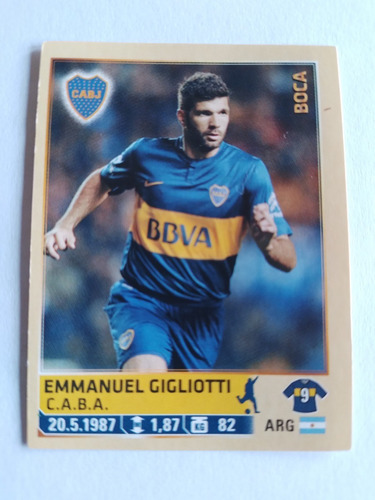 Figurita Futbol Argentino 2014 N 83 Gigliotti Boca