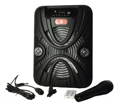 Parlante Radio Micrófono Control Remoto Bluetooth Radio Fm