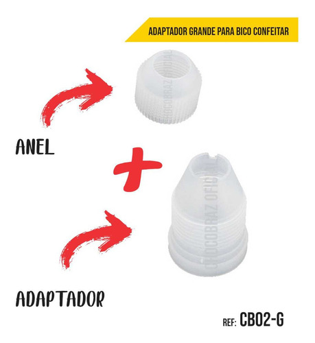 1 Adaptador Para Bico Grande Cb02-g Wilton Original