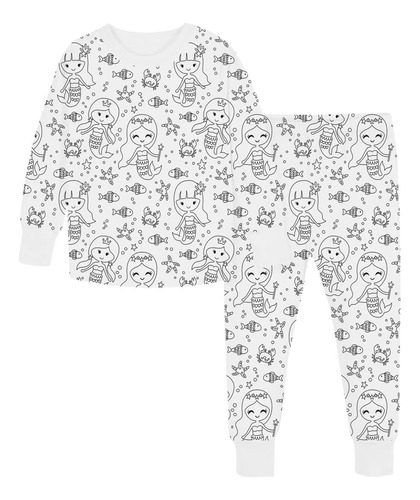 Pijama Para Niños Coloreables/ Regalo Dia Del Niño