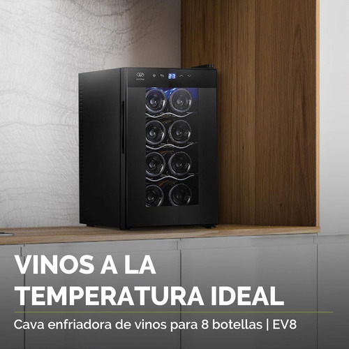Cava Enfriadora Para 8 Bot Control Digital De Temperatura