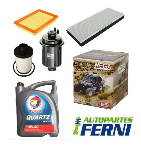 Kit 4 Filtros Y Aceite Volkswagen Suran 1.6