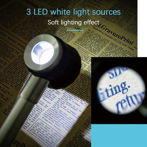 D Lupa De Mano Portátil Con Dermatoscopio De Luz