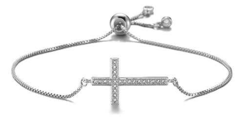 Newbuy Classic Aaa+ Cubic Zirconia Cross Charm Bracelets Par