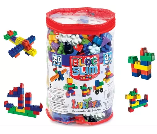 Brinquedo Blocos De Montar Infantil Educativo 500 Peças