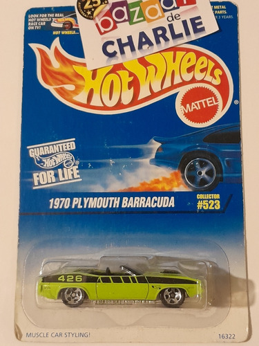 Hot Wheels | 1996 | 1970 Plymouth Barracuda Convertible Verd