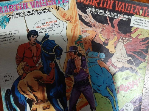 Revista Martín Valiente: Lote De Tres Ejemplares: # 4, 5, 6