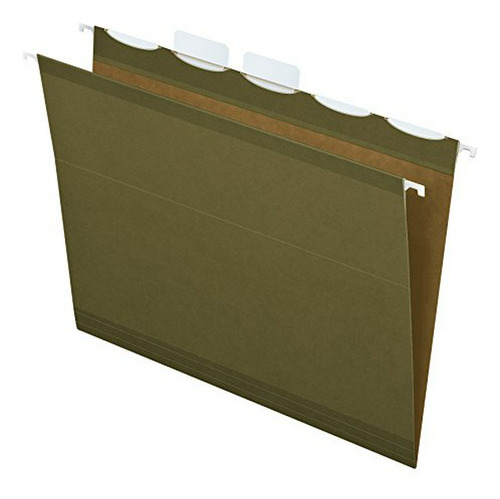Carpeta Colgante Reforzada Ready-tab, Tamaño Carta, Verde Es