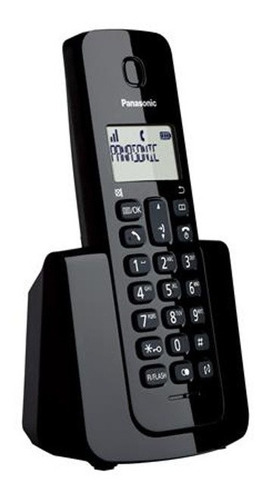 Telefone Sem Fio Panasonic Preto Tgb110 Lbb C/ Identificador