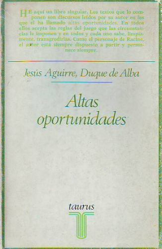 Altas Oportunidades De Jesus Aguirre Y Duque De Alba Tluf