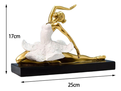 Resina De Adorno De Escritorio De Bailarina Estilo D Aureato