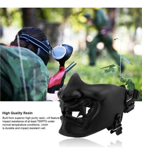 Tactical Half Face Protective Mask Camouflage Impact