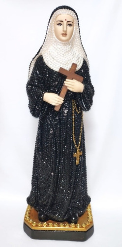 Imagem 1 de 3 de Santa Rita De Cássia Em Gesso - 40 Cm