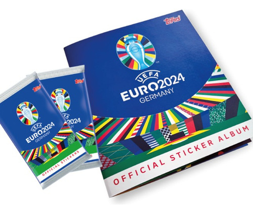 Álbum Euro 2024 + 80 Envelopes - 480 Figurinhas