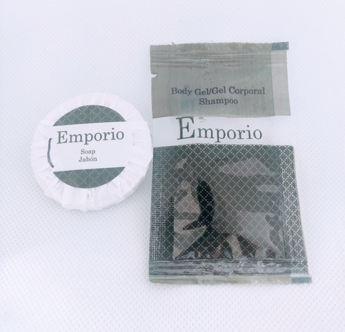 Imagen 4 de 5 de Jabón Y Shampoo Hotelero Emporio Kit Con 50 Piezas