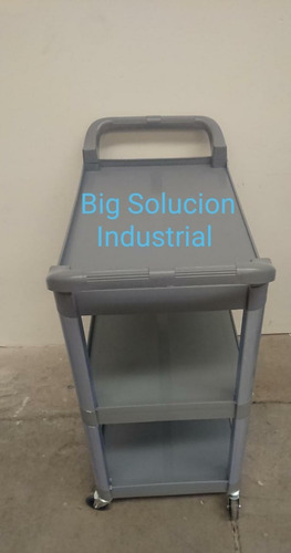 Imagen 5 de 6 de Carro Multiuso 3 Bandejas Resistente Pequeño 67x42x91 Cm