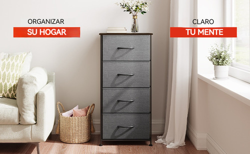 Cómoda Cajonera De Estilo Sencillo Con Cuatro Cajone Moderno