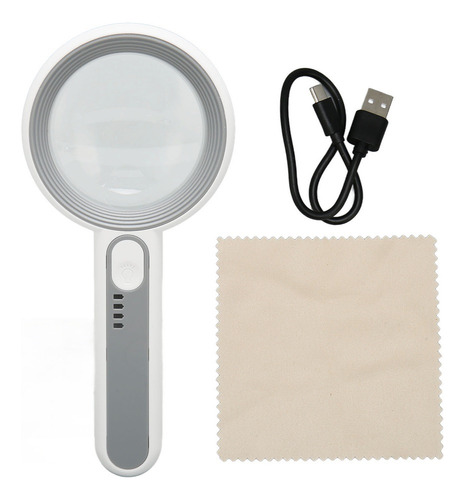 Lente Óptica Recargable Portátil Con Lupa Led