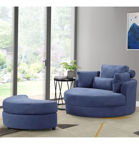 comprar Homsof Barril Giratorio Acento Moderno Sofa Gris Salon Club