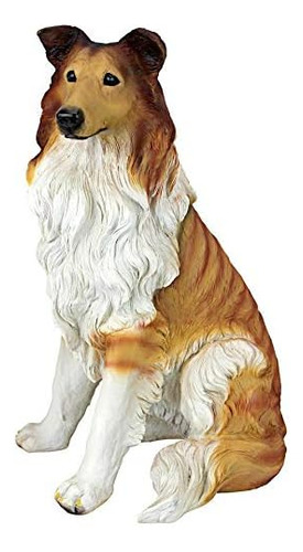 Design Toscano - Estatua De Cachorro Collie Brown