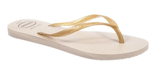 Chinelo Feminino Havaianas Slim Gloss Areia