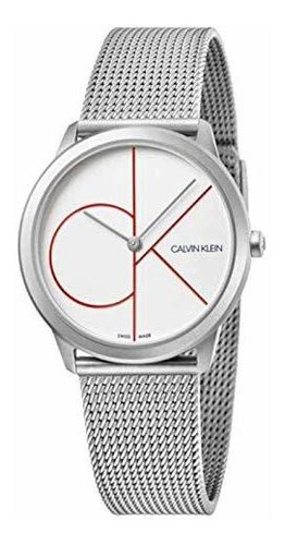 Reloj Hombre Calvin Klein K3m51152 Cuarzo Pulso Plateado En 