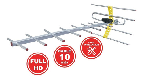 Imagen 1 de 4 de Antena Externa Tv Digital Hd Tda Kolke