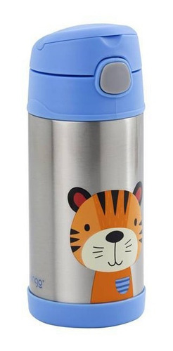 Imagem 3 de 9 de Garrafa Térmica Infantil Inox 270ml Livre De Bpa Clingo