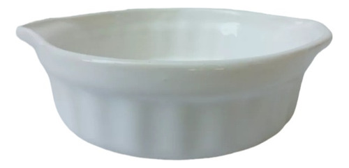 Cazuela Porcelana Blanca Set X6  14.5x4.5cm