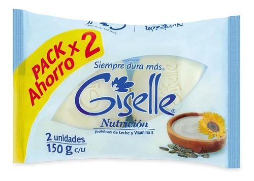 Pack Jabon Nutricion Giselle 2*150gr(1pack )-super