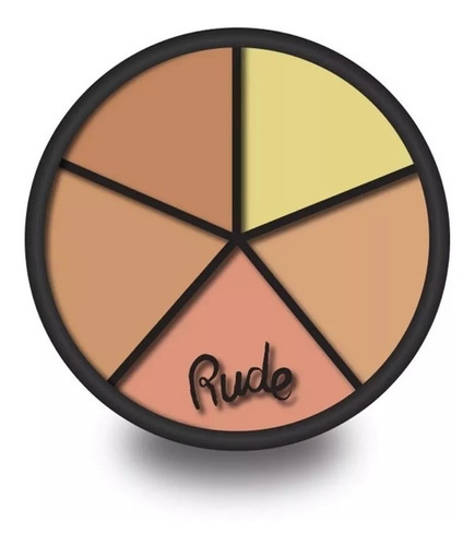Paleta Correctora Y Contorno En Crema Rude