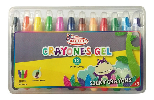 Crayones Gel Artel 12 Col.