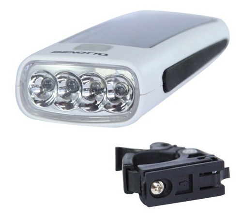 Imagen 2 de 6 de Luz Benotto Delantera Solar Recargable Led Bicicleta