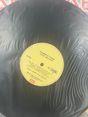 Lp Iron Maiden - The Number Of The Beast Estandar (Usado)