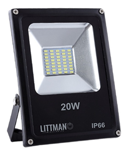 Reflector Led 20w Littman Ip66luz Blanca 85-265 Multivoltaje