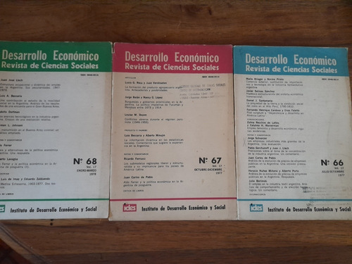 Desarrollo Económico X3 Revista De Ciencias Sociales 1977 E1
