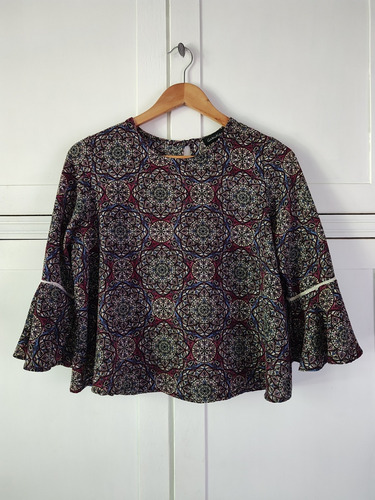 Blusa Mandalas Gaby Alem Tipo Indiastyle Rapsodia 