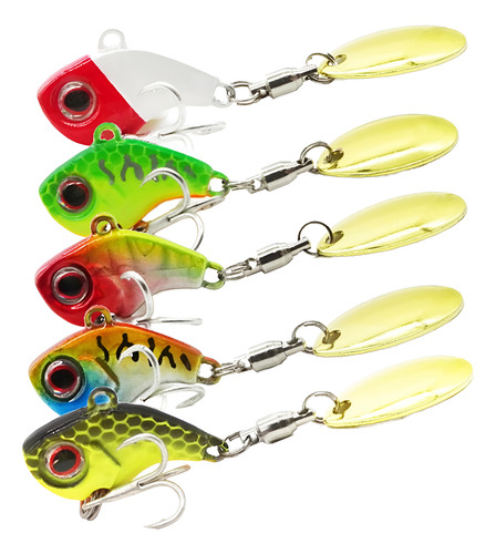 Isca Artificial Spinner Bait 3,5cm 14g / Estojo Com 5 Peças