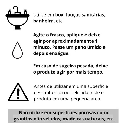 Kit 3 Jimo Limpa Box Limpa Banheiro Metal Louças Azulejos