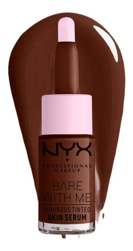 Base de maquillaje en otro NYX Professional Makeup Bare with Me Skin Serum tono deep - 12.6mL 42oz