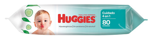 Imagen 2 de 2 de Toallitas húmedas Huggies 4 en 1 80 u