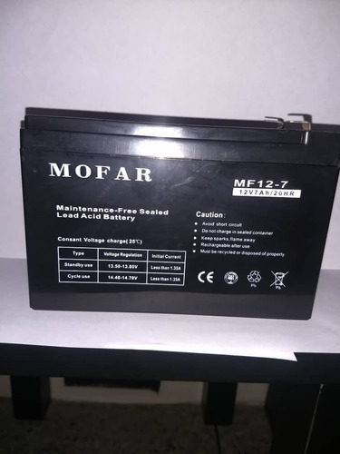 Bateria 12 V - 7 Ah  Para Ups , Cerco Electricos 