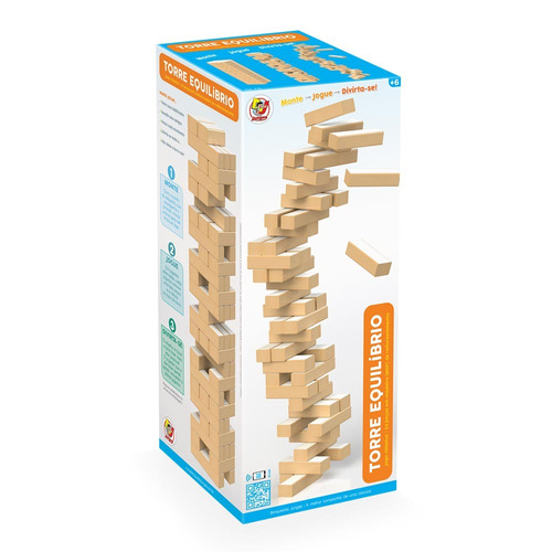 Jogo Torre De Equilibrio De Madeira Junges