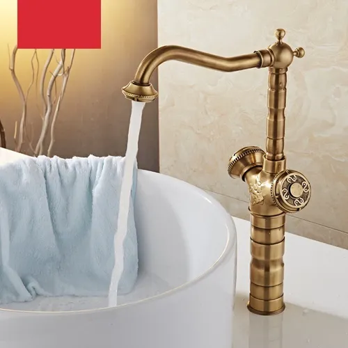 Grifo lavabo dorado antiguo sale