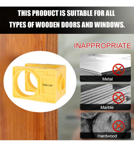 Taladro Para Madera, Rápido, Simple Y Preciso, Amarillo