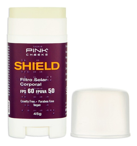 Protetor solar corporal Shield FPS60 Pink Cheeks 45g