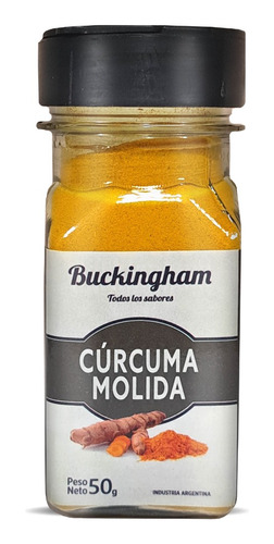 Curcuma Buckingham Especias Condimento En Polvo Frasco 50gr