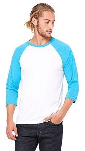 Bella Tela Hombres Triblend 3/4-sleeve Camiseta De 0zii4