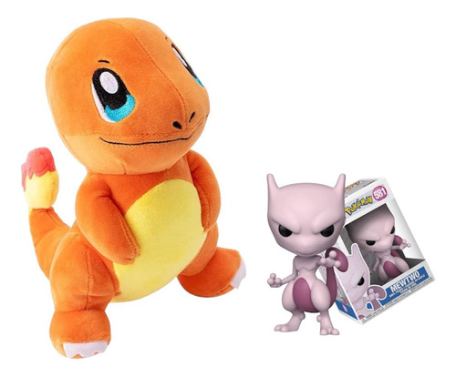 Combo Peluche Figura Funko Pokemon Charmander Charizard Mew